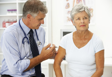 Doctor with female patient